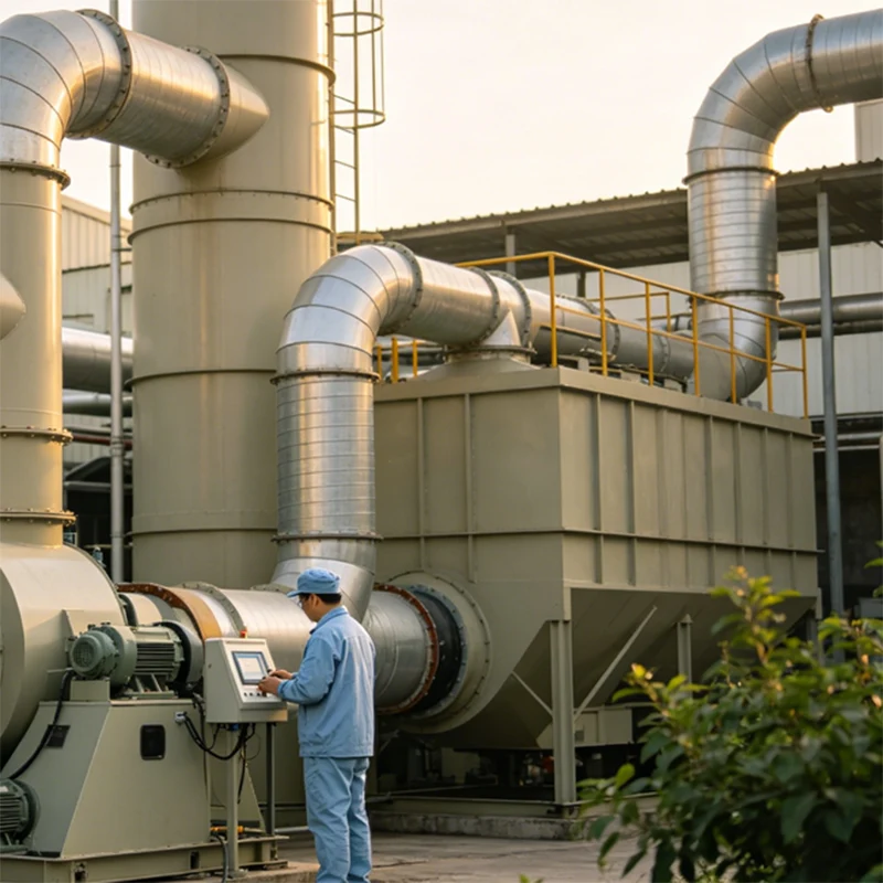 Traitement des gaz résiduaires organiques pour les machines de frappe à chaud